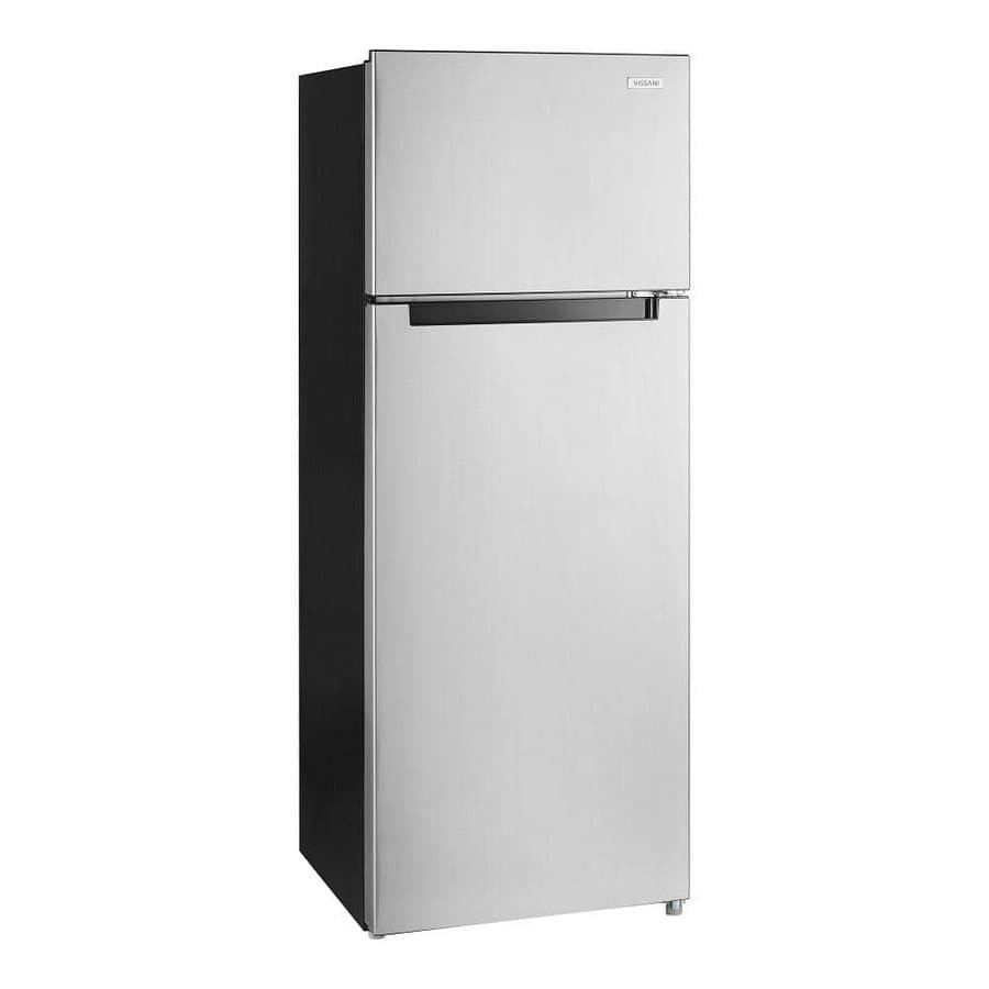 Vissani 7.2 cu. ft. Top Freezer Refrigerator in Fingerprint Resistant Stainless Steel Look