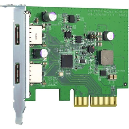 QNAP QXP-10G2U3A 2-Port USB 3.2 Gen 2 Type-A PCIe Card