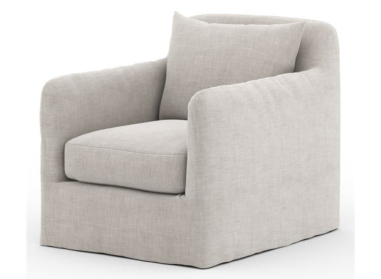 Four Hands Solano Collection Stone Grey Dade Outdoor Swivel Chair