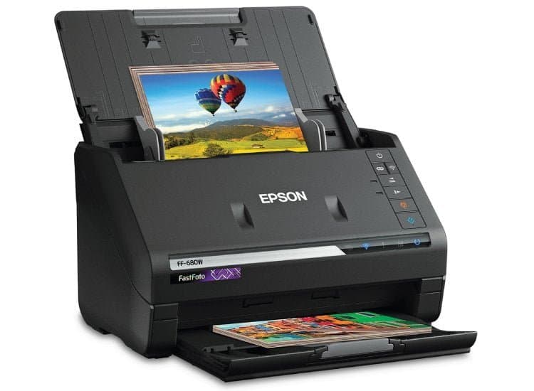 Epson FastFoto FF-680W Wireless High-speed Photo Scanning System, Black