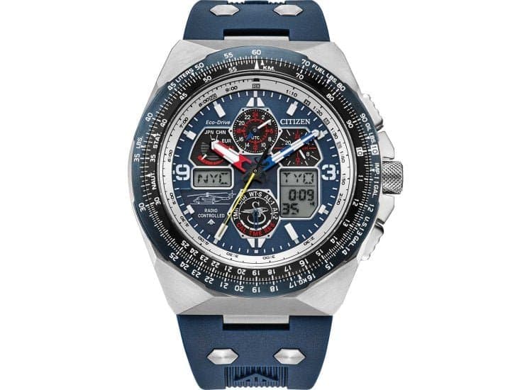 Citizen Promaster Sikorsky Watch Chronograph 46mm with Blue Dial