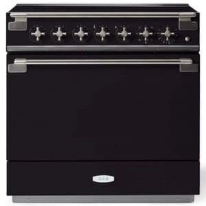 AGA Elise 36 in. 4.5 cu. ft. True European Convection Electric Range with 5 Induction Burners-Matte Black
