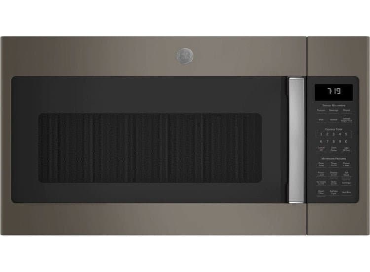 GE 1.9 Cu. Ft. Fingerprint Resistant Slate Over-The-Range Sensor Microwave Oven