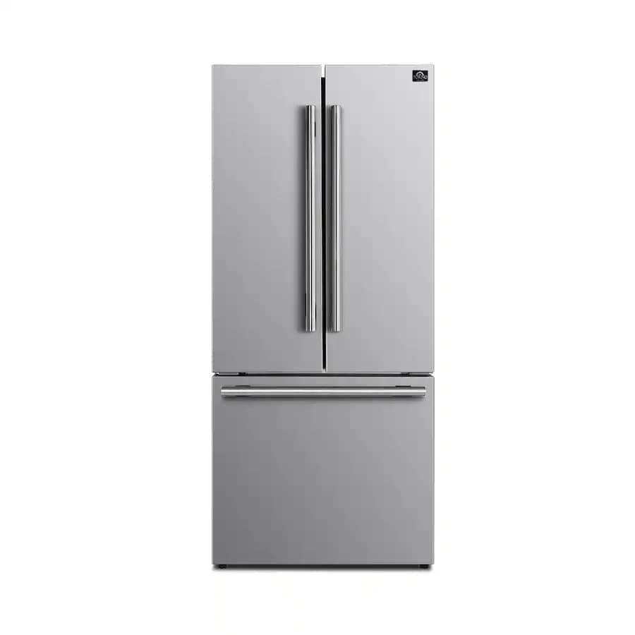 Gallipoli 17.5 Cu. Ft. Freestanding French Door Refrigerator with High-Efficiency LED lighting
