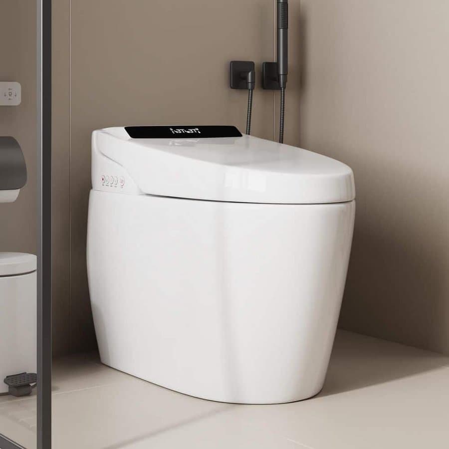 FUFU&GAGA Automatic Bidet Toilet with Foot Sensor Flush