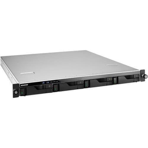 Asustor Lockerstor 4RD 4-Bay 1U Rackmount NAS Enclosure with Redundant Power