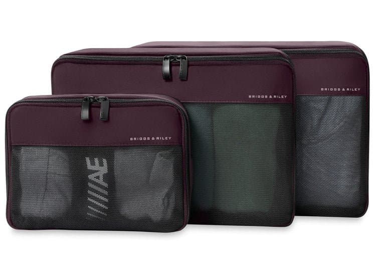 Briggs & Riley Travel Essentials Carry On Compression Packing Cube Set, Plum