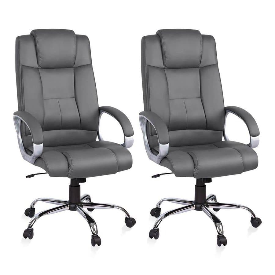 HOMESTOCK Office Chair Office Chairs Leather