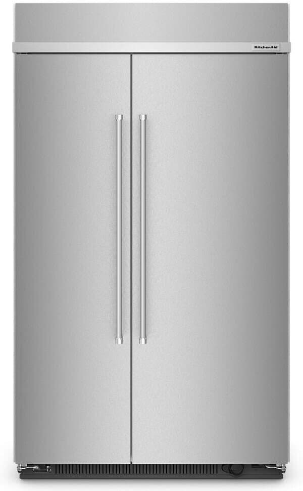 KitchenAid 30 Cu. Ft. Built-In Side-By-Side Refrigerator 48-Inch Wide in PrintShield Stainless Steel - KBSN708MPS