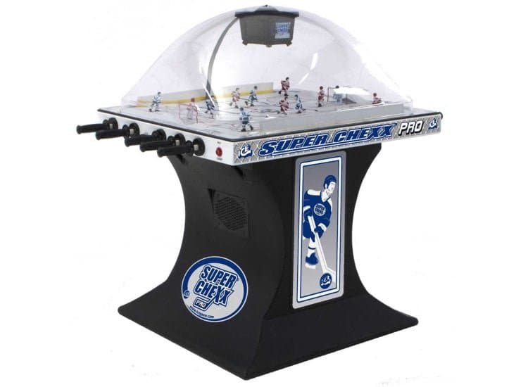 ICE Super Chexx Pro Arcade Bubble Hockey Table, Black