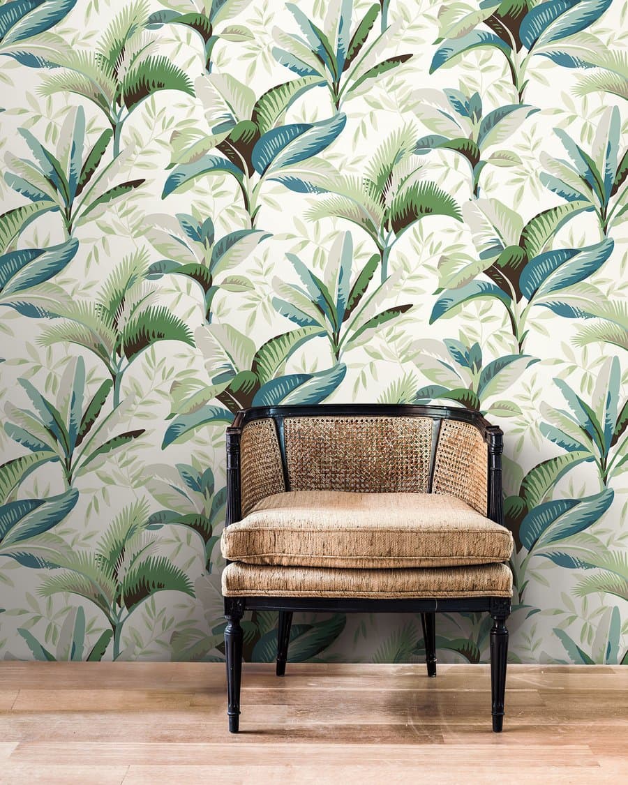 York Wallcoverings Greenhouse 60.8-sq ft Peacock Non-woven Ivy/Vines Prepasted Water Activated Paste Wallpaper