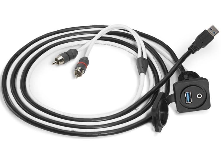 JL Audio Combo 3.5mm Audio Jack And 9 Wire USB Port For Panel-Mounting