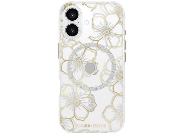 Case-Mate Cell Phone Case MagSafe for iPhone 16 Plus, Floral Gems