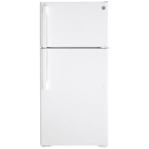 GE 15.6 Cu. Ft. Top Freezer Refrigerator 28" White
