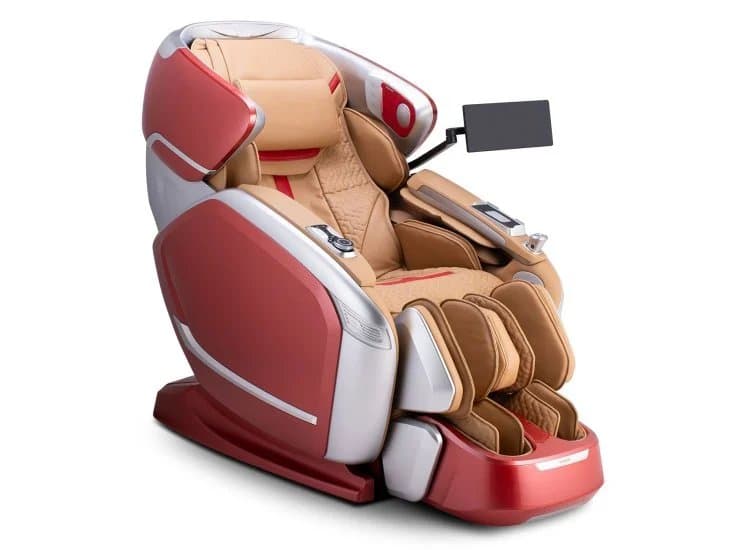 Cozzia Quantum Massage Chair, Scarlet and Silver