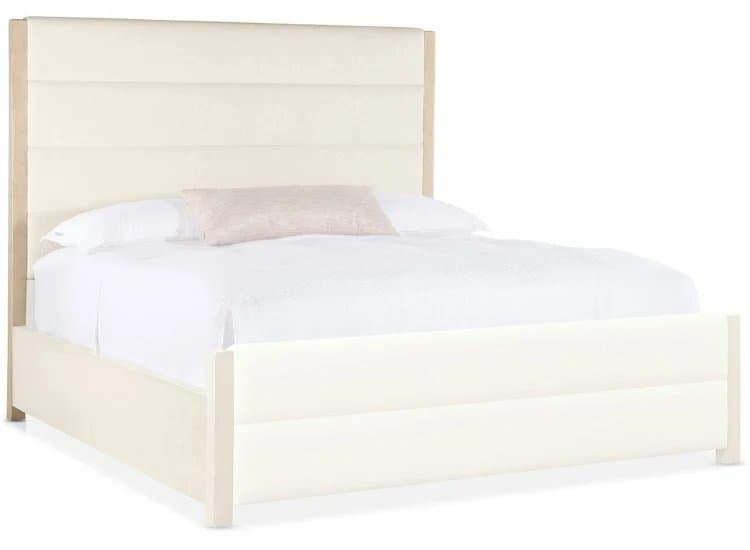 Hooker Furniture Bedroom Westwood Upholstered Headboard-King|Cal K-in Polished Limestone | Trendy Snow Fabric