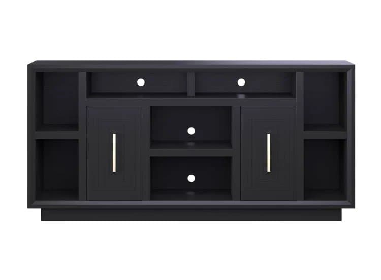 Legends Furniture Sunset 67" Seal Skin Black Console