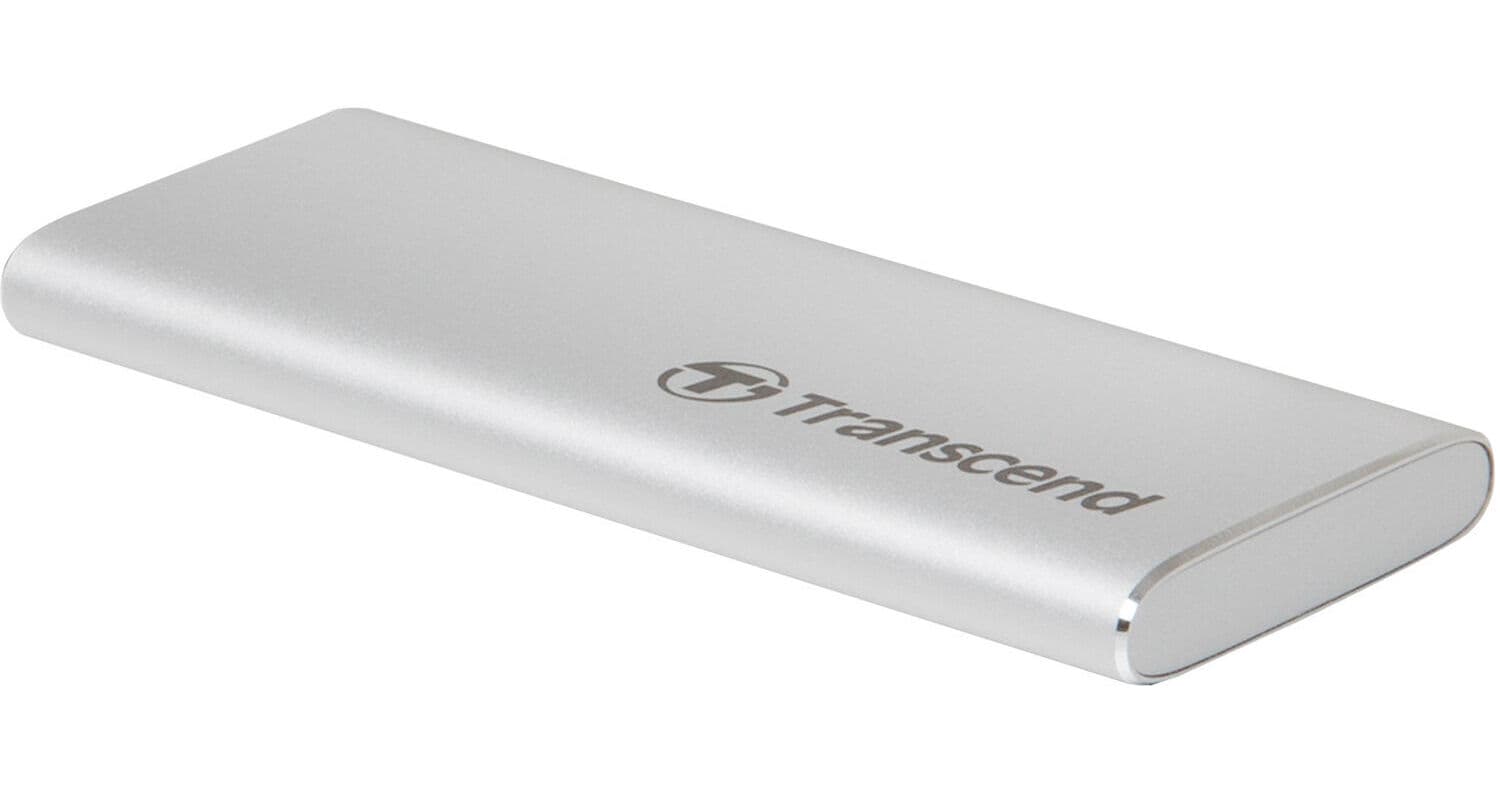Transcend 500GB ESD260C USB 3.2 Gen 2 Type-C Portable Solid-State Drive (Silver)