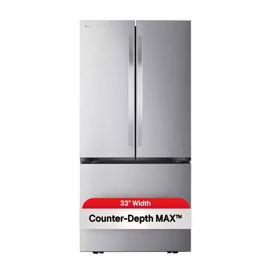 LG 21 Cu. Ft. French Door Refrigerator 33" Stainless Steel