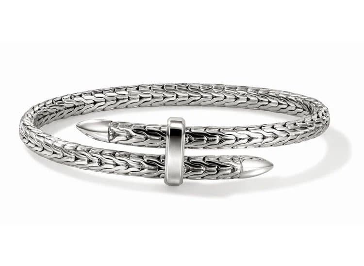John Hardy Spear Flex Cuff-Size Large-in Sterling Silver