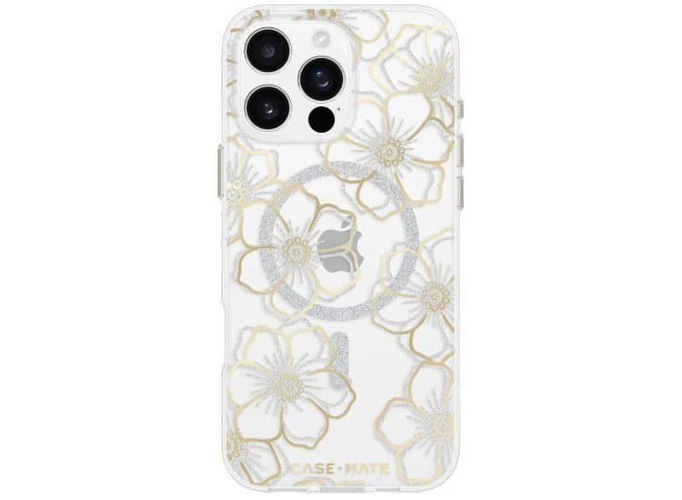 Case-Mate Cell Phone Case MagSafe for iPhone 16 Pro Max, Floral Gems