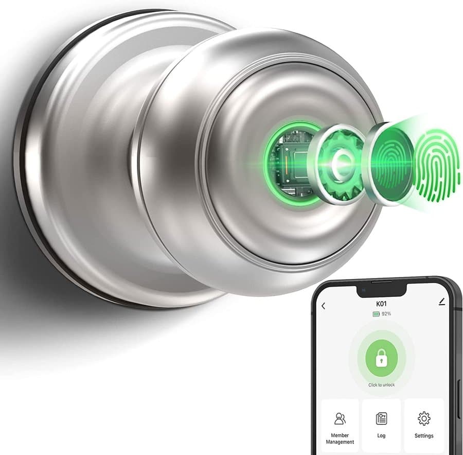 GeekTale Smart Fingerprint Doorknob Lock