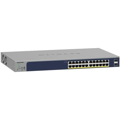 BZBGEAR Netgear GS724TP 24-Port Gigabit PoE+ Managed Network Switch (190W)