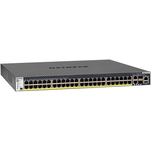 BZBGEAR Netgear M4300-52G-PoE+ 48-Port Gigabit PoE+ Compliant Managed Network Switch (480W)