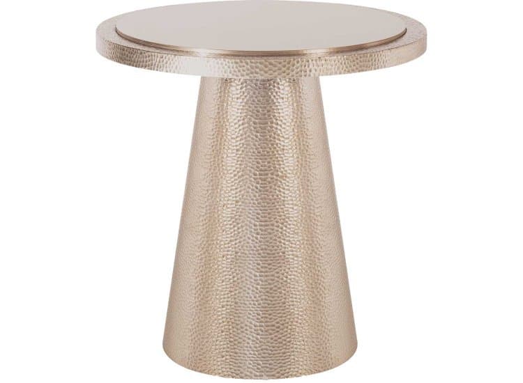 Hooker Furniture Archives Spot Table Table, Satin Brass