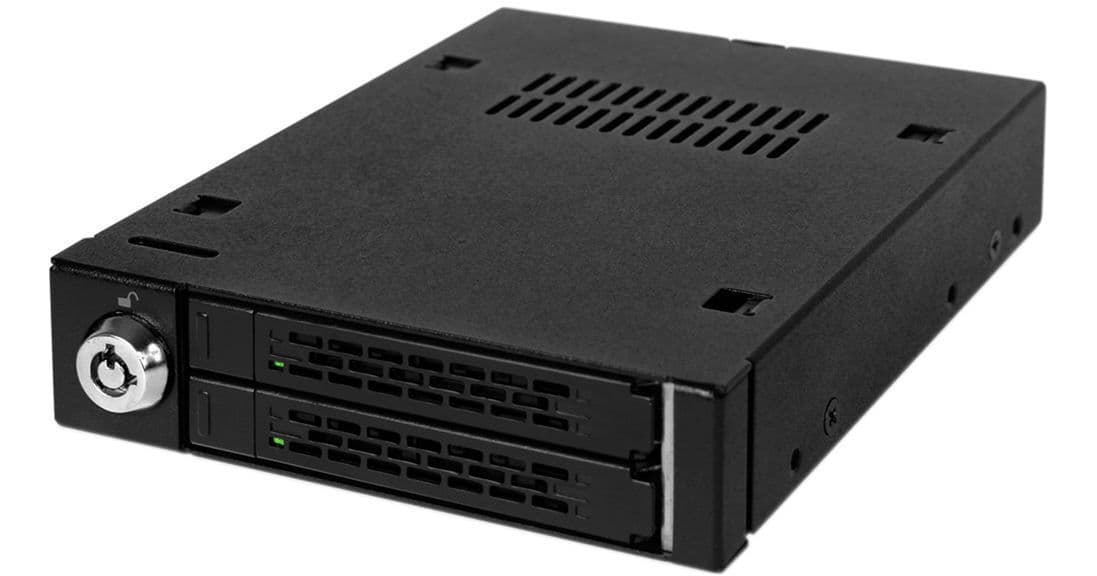 Icy Dock ToughArmor 2 x 2.5" SATA Mobile Rack for 3.5" Drive Bay