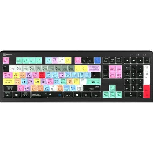 Logickeyboard ASTRA 2 Backlit Keyboard for Adobe Photoshop CC (Windows, US English)