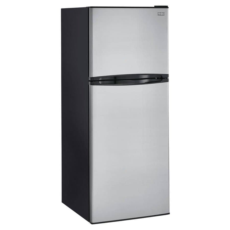 Haier 9.8 cu. ft. Top Freezer Refrigerator in Stainless Steel