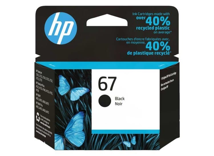 HP 67 Original Ink Cartridge, Black