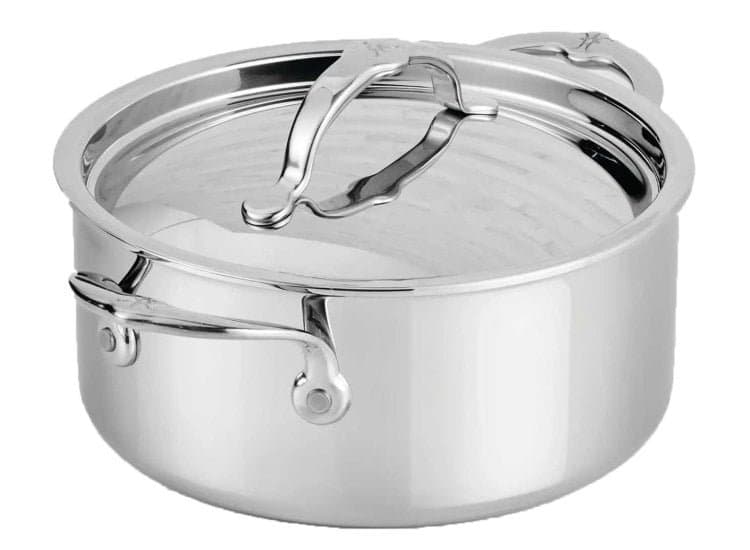 Hestan ProBond Luxe 3 Qt. Soup Pot with Lid, Polished Clad Stainless Steel