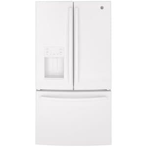 GE 25.7 Cu. Ft. French Door Refrigerator 36" White
