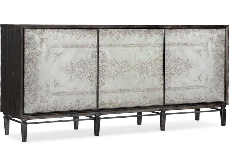 Hooker Furniture Living Room Melange Rosella Console, Dark Wood