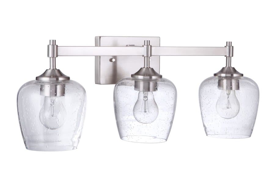 Z-Lite Archer 25-in 3 Light Brushed Nickel Transitional Bathroom Vanity light