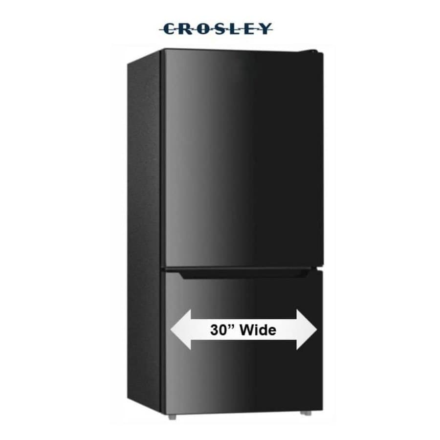 Crosley 30 in. 18.7 Cu. Ft. Bottom Freezer Refrigerator in Black