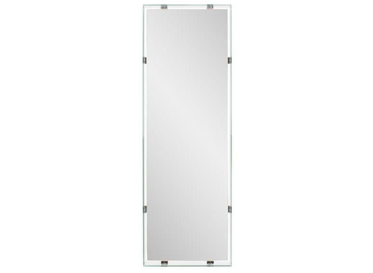 Howard Elliott Vivaldo Floating Dressing Mirror with Glass Box, Silver