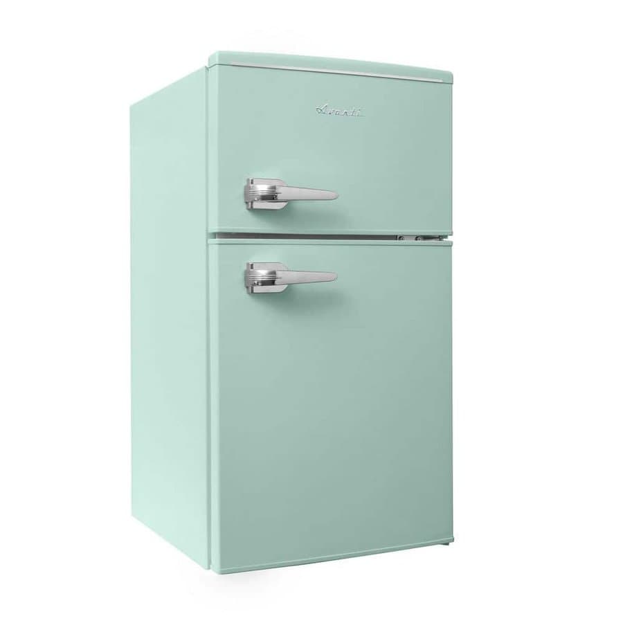 Avanti 3.0 cu. ft. Retro 2 Door Mini Fridge in Green with Freezer
