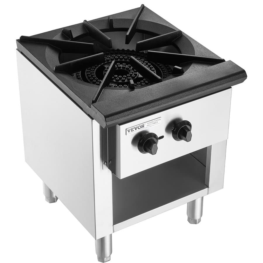 Commercial Gas Range Stove 1 Burner Countertop Cooking Hot Plate Kitchen