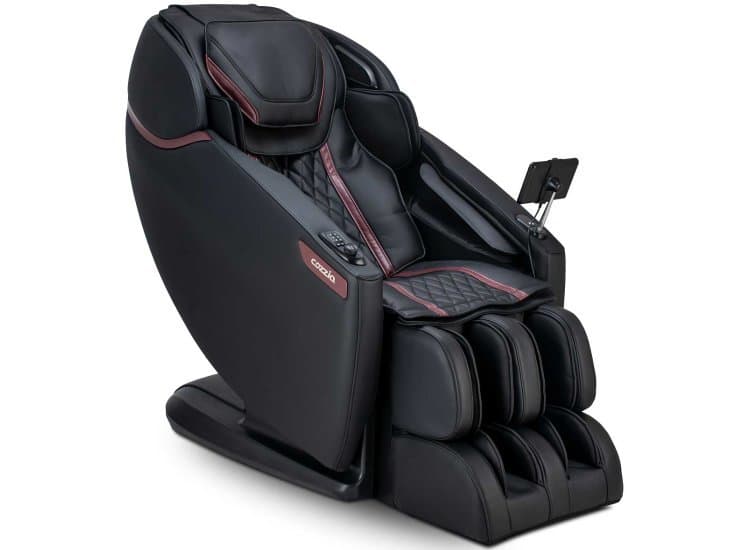 Cozzia Zen XE Massage Chair, Black and Black