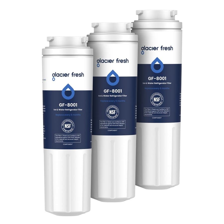 Glacier Fresh Twist-in Compatible with EveryDrop Refrigerator Water Filter 4 EDR4RXD1 NSF 53 5-Pack