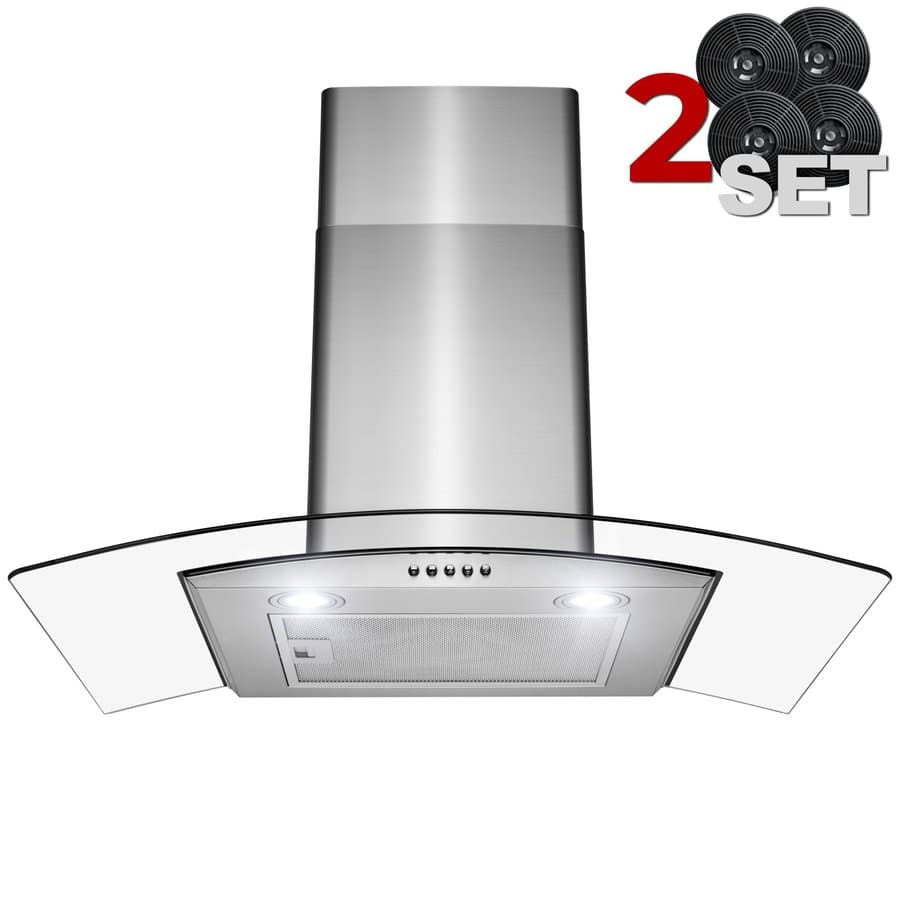 AKDY 30 inch Convertible 299-CFM Stainless Steel Wall-Mounted Range Hood