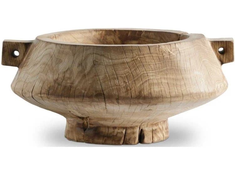 Four Hands Shaw Bowl, Burnt Reclaimed