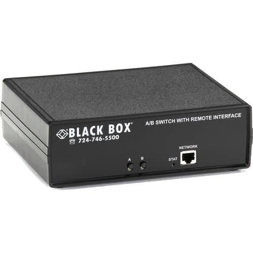 Black Box SW1046A DB9 A/B Switch with RS-232 and Ethernet Remote Control