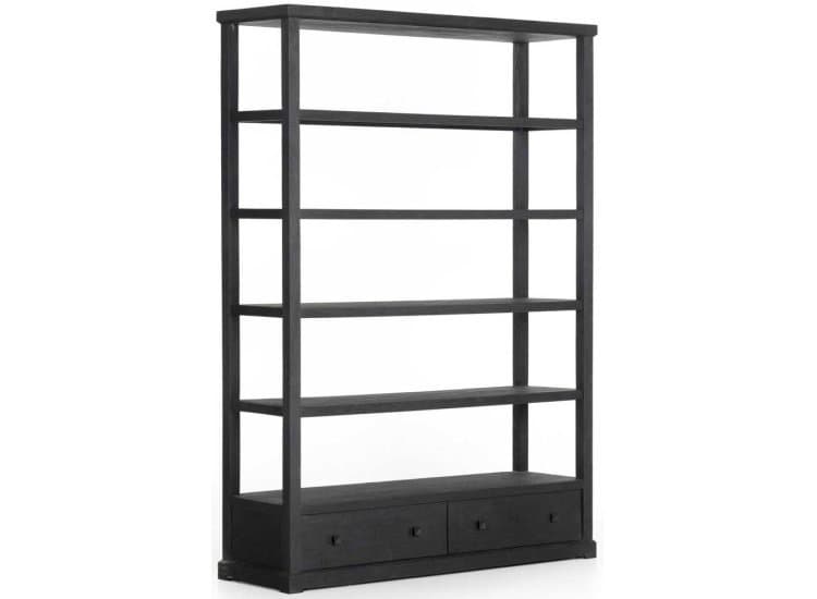 Four Hands Woodmore Bookcase, Dark Totem Acacia