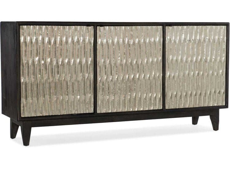 Hooker Furniture Shimmer Credenza with Three-Doors, Charcoal