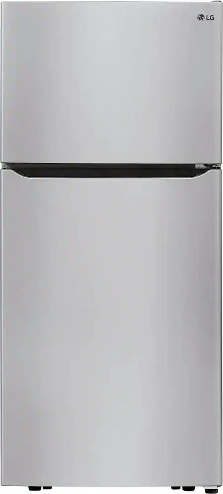 LG 20 Cu. Ft. Top Freezer Refrigerator 30-Inch Wide in Stainless Steel - LTCS20020S
