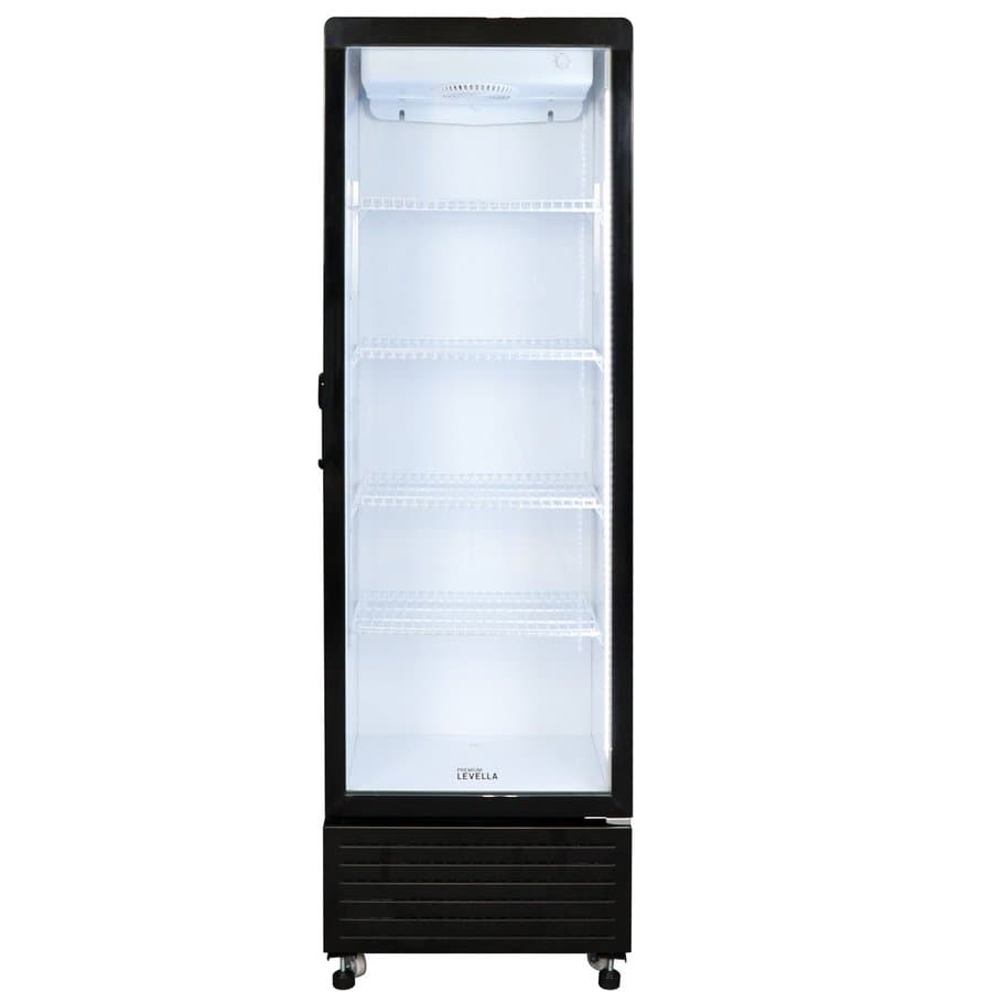 Premium Levella 22.63'' W Freestanding 315 Cans (12 oz.) 10 Cubic Feet Beverage Cooler with Glass Door
